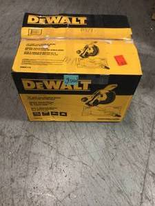 lot 108 image: 15 Amp Corded 12 in. Compound Double Bevel Miter Saw by DEWALT Customer Returns See Pictures