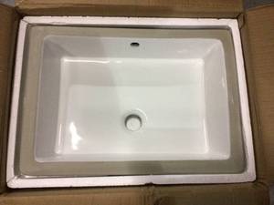 lot 1 image: 60 in. Double Basin Vanity Top in Classic White Silestone Quartz Customer Returns See Pictures