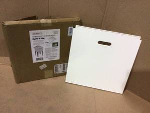 lot 9 image: MUSTEE  Utilatop White Laundry Tub Top Cover &nbspCustomer Returns See Pictures