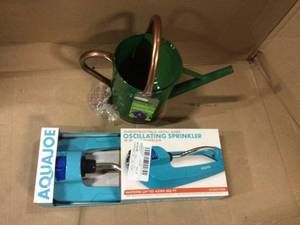 lot 54 image: AQUA JOE  4295 sq. ft. Indestructible Metal Base Oscillating Sprinkler &nbspCustomer Returns See Pictures