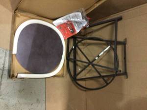 lot 55 image: Hampton Bay  Cayman 3-Piece Wicker Outdoor Patio Bistro Set &nbspCustomer Returns See Pictures