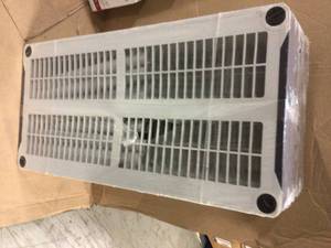 lot 57 image: HDX  Gray 5-Tier Plastic Garage Storage Shelving Unit (36 in. W x 72 in. H x 18 in. D &nbspCustomer Returns See Pictures
