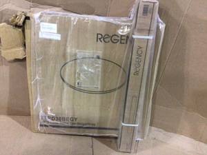 lot 73 image: Regency  Bucy Grey 30 in. Round Cafe Table &nbspCustomer Returns See Pictures