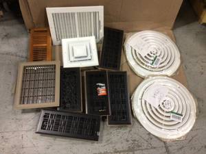 lot 91 image: MIX LOT OF GRILLE AIR VENT AND AIR DIFFUSER &nbspCustomer Returns See Pictures