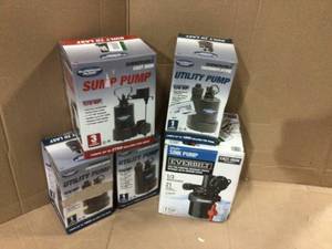 lot 93 image: MIX LOT OF  Everbilt 13 HP Utility Sink Pump &nbspCustomer Returns See Pictures