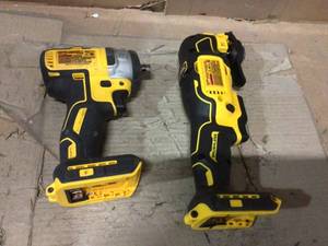 lot 98 image: DEWALT  ATOMIC 20-Volt MAX Cordless Brushless Oscillating Multi-Tool and impact driver (Tool-Only) Customer Returns See Pictures