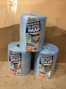 lot 2 image: Lot 12 in. x 100 ft. Self-Stick Furniture Foam Wrap New See Pictures
