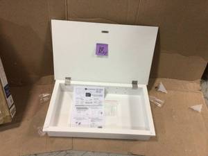 lot 18 image: Glacier Bay 16 in. W x 26 in. H Frameless Recessed or Surface-Mount Bathroom Medicine Cabinet &nbspCustomer Returns See Pictures
