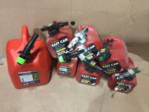 lot 48 image: MIX LOT OF EASY CAN GAS CONTAINERS &nbspCustomer Returns See Pictures