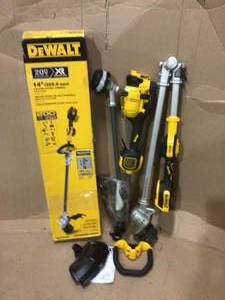 lot 49 image: DEWALT 20V Cordless Brushless String Trimmer (Tool Only) &nbspCustomer Returns See Pictures