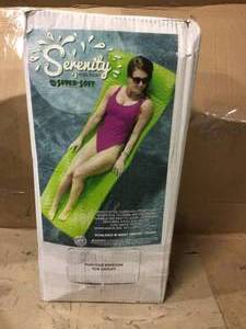 lot 77 image: Serenity 70 Inch Foam Mat Raft Lounger Pool Float &nbspCustomer Returns See Pictures