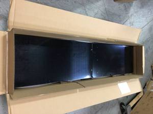 lot 107 image: Ready-to-Assemble 24-Gauge Steel Freestanding Garage Cabinet in Black (36 in. W x 72 in. H x 18 in. D) by Husky Customer Returns See Pictures