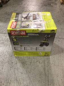 lot 112 image: 3000 PSI 2.3 GPM Honda Gas Pressure Washer by RYOBI Customer Returns See Pictures