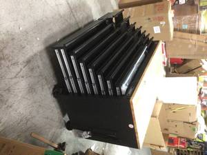 lot 115 image: Heavy-Duty 62 in. W 14-Drawer, Deep Tool Chest Mobile Workbench in Matte Black with Adjustable-Height Hardwood Top by Husky Customer Returns See Pictures
