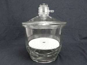 lot 35 image: Pyrex Glass Desiccator With Porcelain Coors Perforated Plate and Gasket