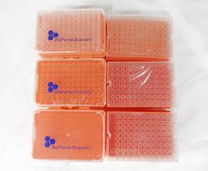 lot 69 image: Lot of 6 BioPointe Scientific and Corning 20uL and 10uL Pipette Tip Sets