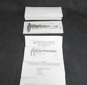 lot 96 image: Set of 5 United Scientific Supplies 5 Inch Stainless Steel Vernier Calipers