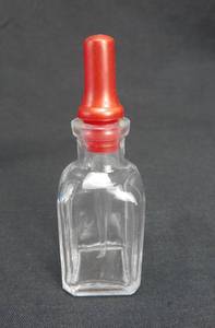 lot 308 image: Set of 5 United 30 ML Glass Lubin Dropping Bottles With Pipette Stoppers