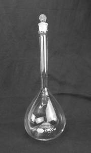 lot 154 image: Kimax 2000 ML Volumetric Flask With Pyrex Stopper