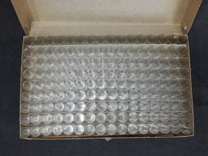 lot 198 image: 1 Gross Lot of Mercer Glass Works Merco 12 Dram Glass Shell Vials