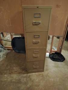 lot 233 image: Four Drawer Filing Cabinet