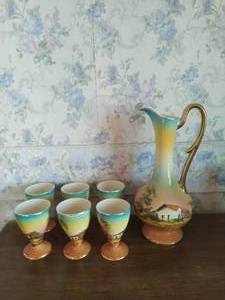 lot 121 image: Collection of Glasses and Pitcher Made in Portugal