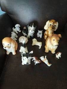 lot 167 image: Collection of Dog Figurines