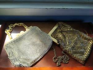 lot 168 image: Two Vintage Whiting and Davis Co Purses