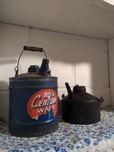 lot 44 image: Two Vintage Oil Cans
