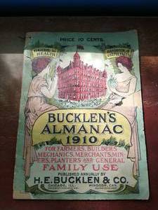 lot 6 image: Bucklens Almanac 1910