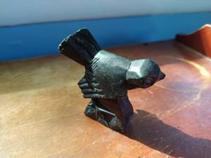 lot 62 image: Carved Stone Bird