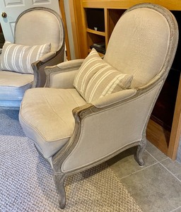Pair of Beautiful Restoration Hardware Arm Chairs