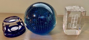 Paperweights and Decorative Glassware Items