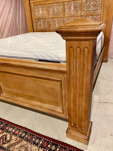 Hand Carved King Bed Frame