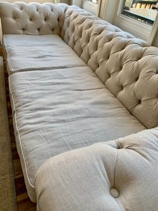 Gorgeous Restoration Hardware Sofa with Tufted Detailing