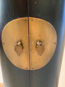 Round Decorative Pedestal Cabinet