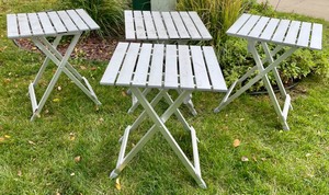 4 Aluminum Side Tables
