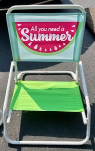 2 Foldable Low Chairs