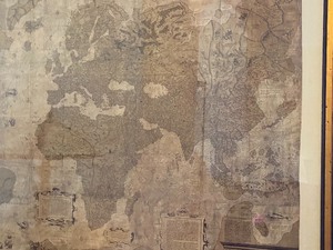 Large Framed Print of a Vintage Map