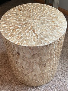Gold Decorative Mosaic Stool