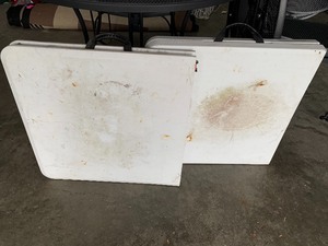 Two Folding Four Foot Tables