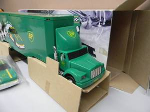 lot 5 image: RARE - BP TOY RACING TRANSPORT TRUCK - 5TH SERIES - IN BOX - SEE PICTURES