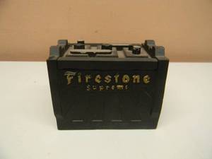lot 49 image: VINTAGE 1930s FIRESTONE SUPREME BATTERY PROMO ITEM - MATCHCIGARETTE HOLDER - APPROX 3.5  long x 2.25 wide x 2.75 high - NICE - AWESOME GREAT PIECE - SEE PICTURES