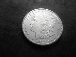 lot 45 image: 1921 S Morgan Silver Dollar