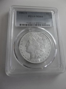 lot 46 image: 1882 S Morgan Silver Dollar