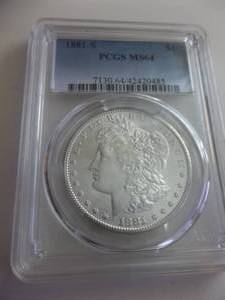 lot 47 image: 1881 S Morgan Silver Dollar