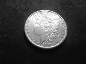 lot 8 image: 1881 S Morgan Silver Dollar