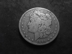 lot 23 image: 1890 CC  Morgan Silver Dollar