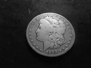 lot 26 image: 1893 CC Morgan Silver Dollar