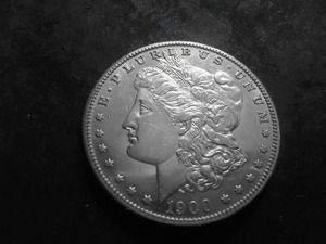 lot 37 image: 1900 S Morgan Silver Dollar